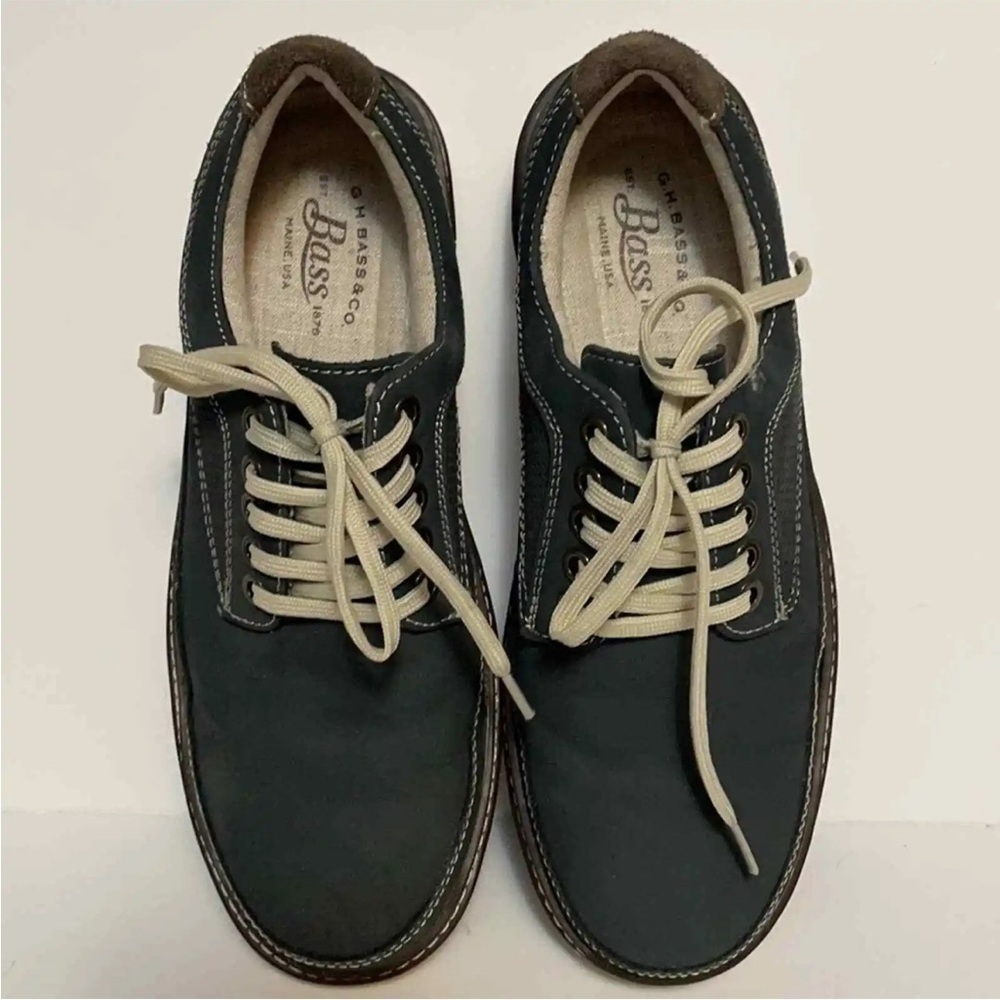 𝅺g.h. Bass & Co Bass Tom Men's Size 7, Navy Blue Fashion Sneakers